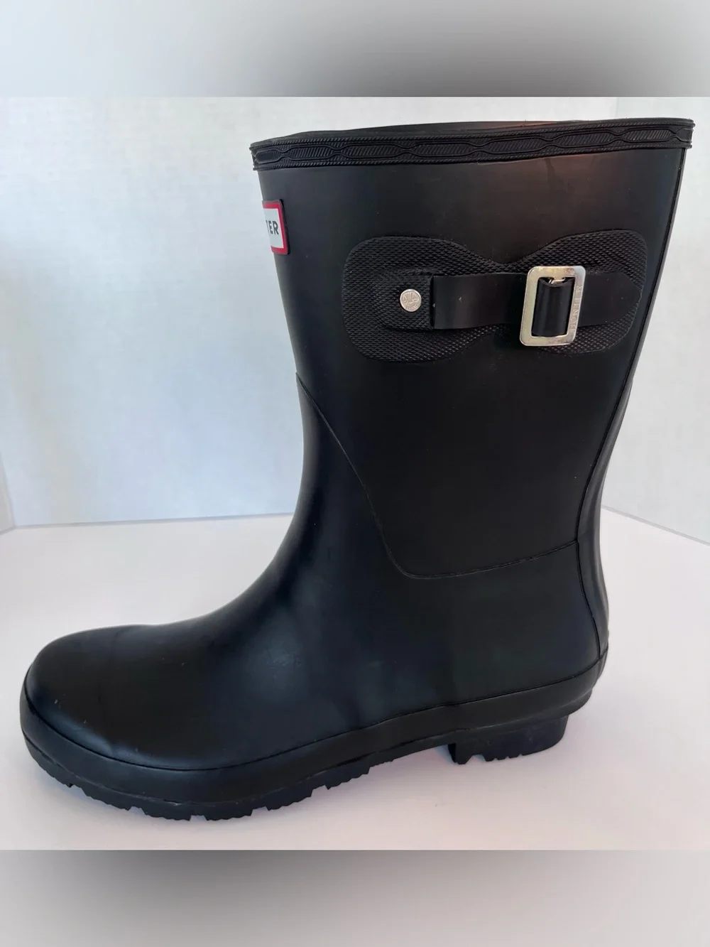 Hunter Original Tall Matte Black Mid-Calf Rubber Rain Boots
